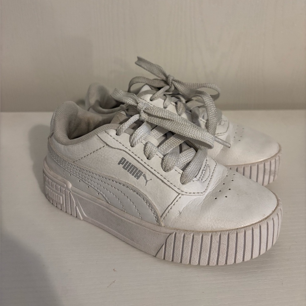 PUMA | Kids' White Platform Sneakers | Size 11C
